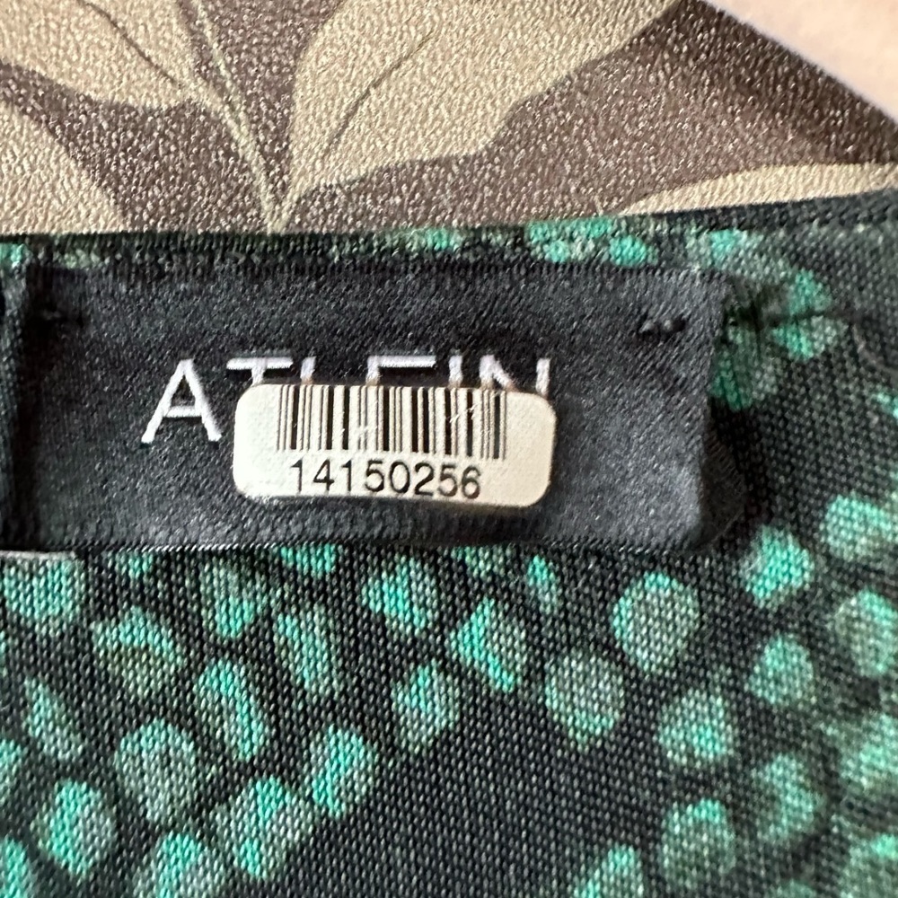 Atlein Green Snake Print Dress size US 6 - Picture 9 of 9